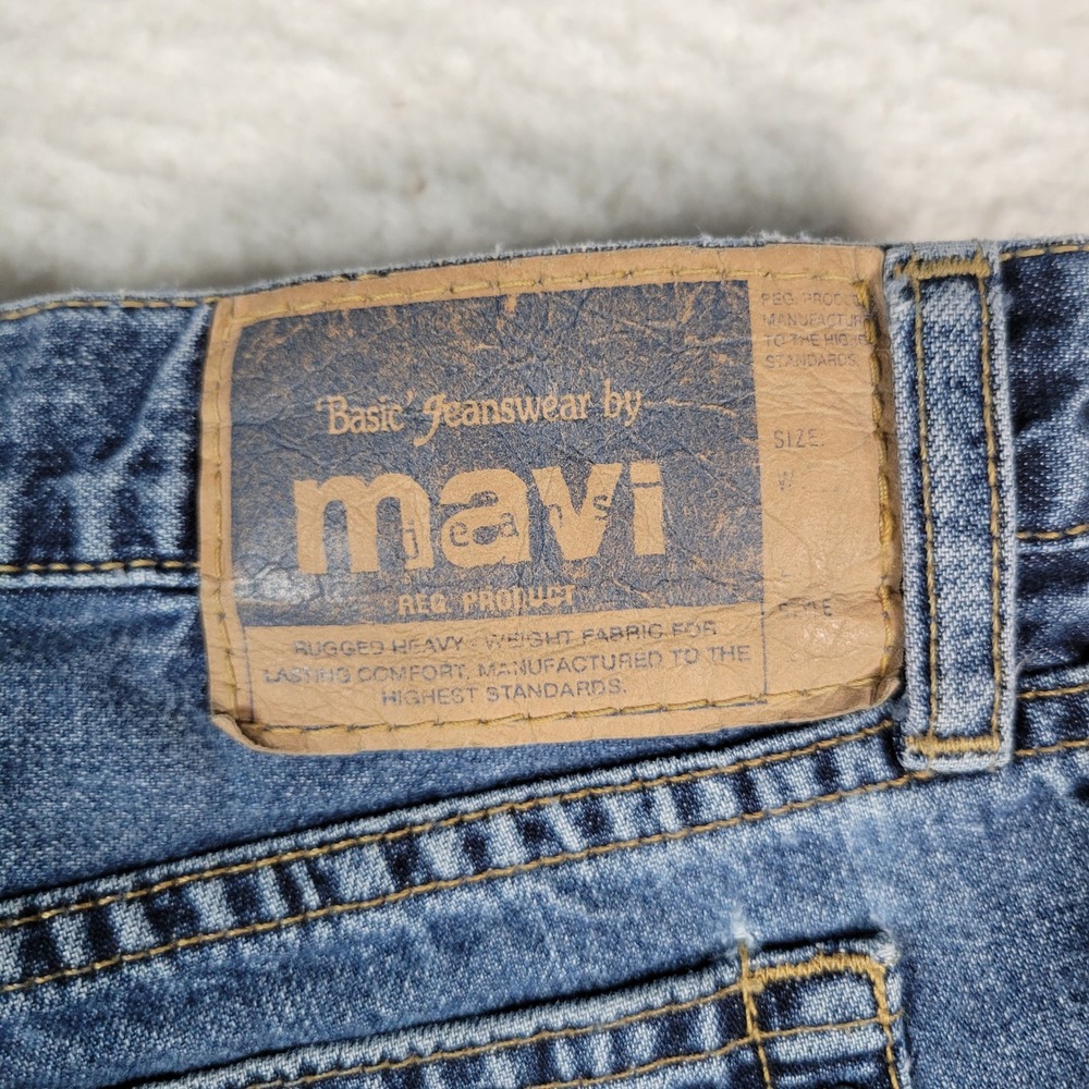 Mavi Aimee Shorts Womens 27 Blue Denim High Rise 163 Camp Short Zip Fly - Picture 10 of 11
